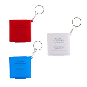 Llavero Con Pads De Alcohol